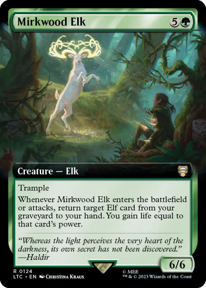 Mirkwood Elk (Extended Art) [The Lord of the Rings: Tales of Middle-Earth Commander] - MTG Single