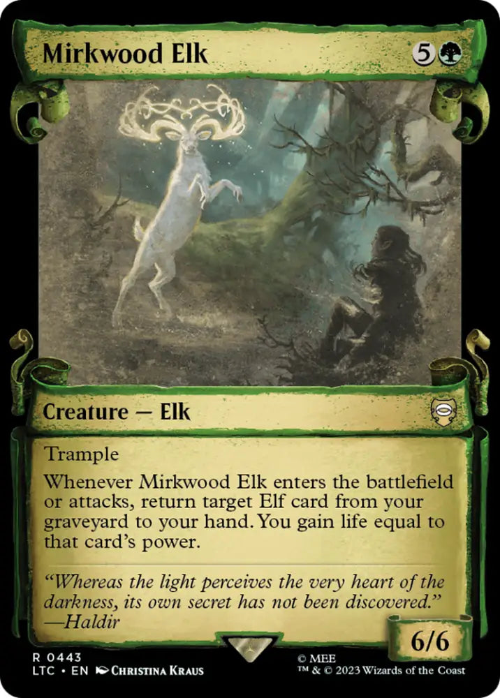Mirkwood Elk [The Lord of the Rings: Tales of Middle-Earth Commander Showcase Scrolls] - MTG Single