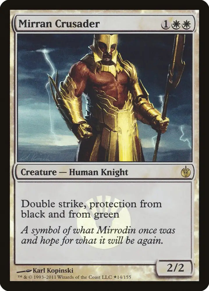 Mirran Crusader (Buy-A-Box) [Mirrodin Besieged Promos] - MTG Single