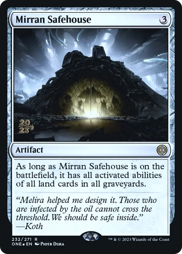 Mirran Safehouse [Phyrexia: All Will Be One Prerelease Promos] - MTG Single