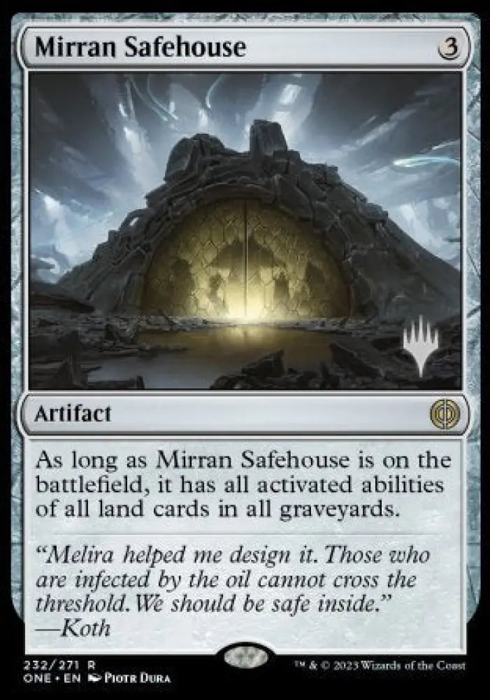 Mirran Safehouse (Promo Pack) [Phyrexia: All Will Be One Promos] - MTG Single