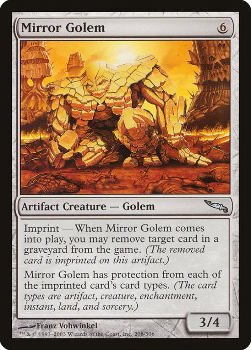 Mirror Golem [Mirrodin] - MTG Single