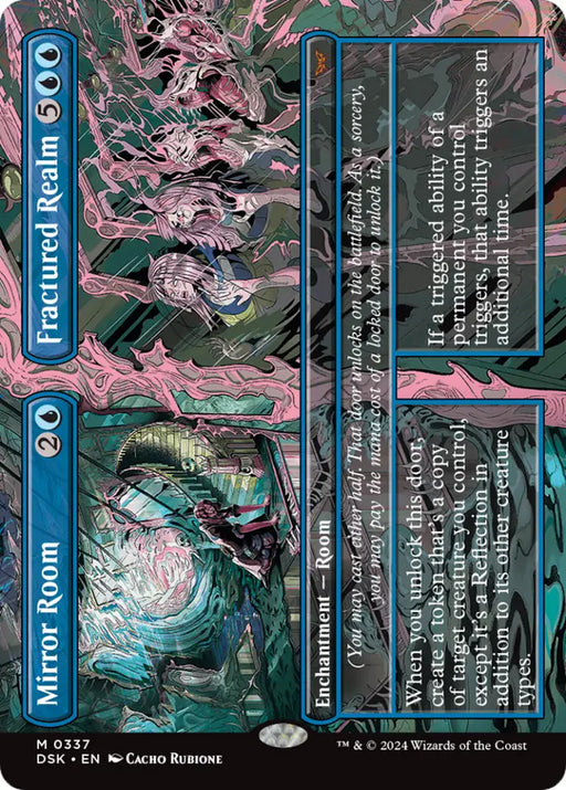 Mirror Room // Fractured Realm (Borderless) [Duskmourn: House of Horror] - MTG Single