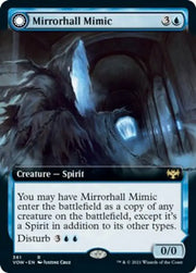 Mirrorhall Mimic // Ghastly Mimicry (Extended Art) [Innistrad: Crimson Vow] - MTG Single