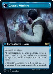 Mirrorhall Mimic // Ghastly Mimicry (Extended Art) [Innistrad: Crimson Vow] - MTG Single
