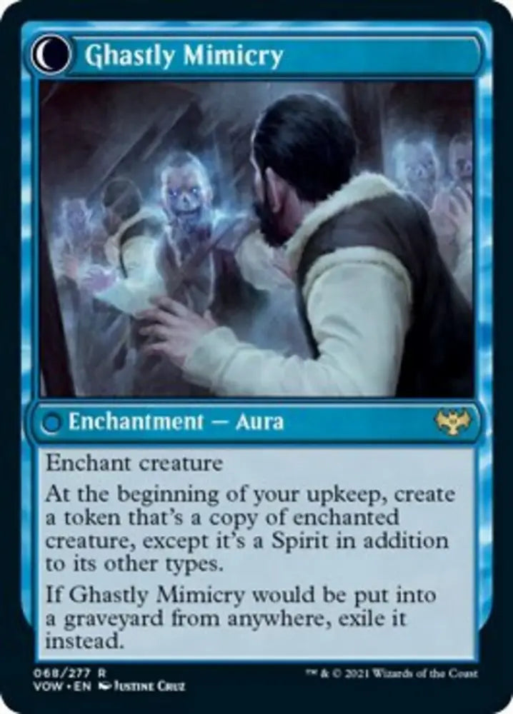 Mirrorhall Mimic // Ghastly Mimicry [Innistrad: Crimson Vow] - MTG Single