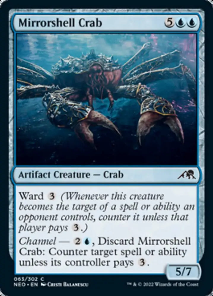 Mirrorshell Crab [Kamigawa: Neon Dynasty] - MTG Single