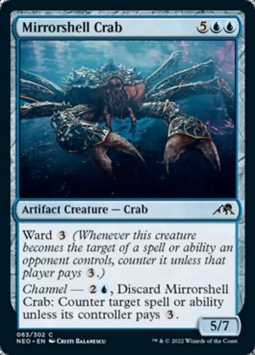 Mirrorshell Crab [Kamigawa: Neon Dynasty] - MTG Single