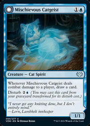 Mischievous Catgeist // Catlike Curiosity [Innistrad: Crimson Vow] - MTG Single