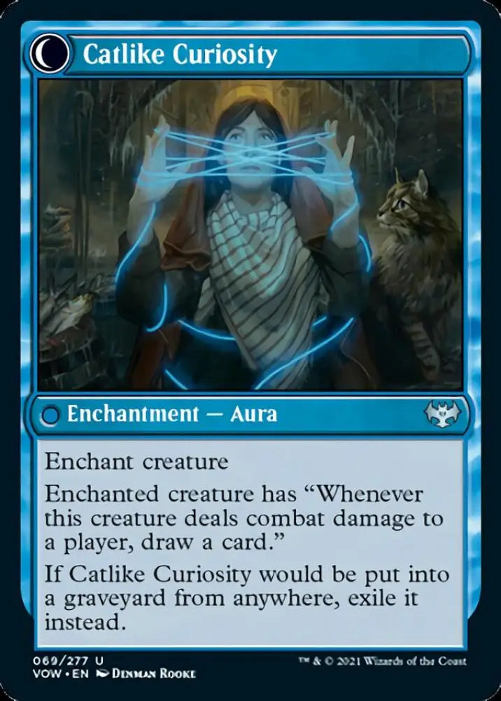 Mischievous Catgeist // Catlike Curiosity [Innistrad: Crimson Vow] - MTG Single