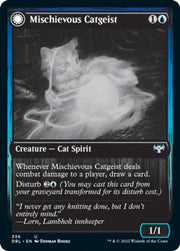 Mischievous Catgeist // Catlike Curiosity [Innistrad: Double Feature] - MTG Single