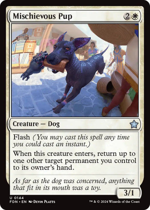 Mischievous Pup [Foundations] - MTG Single