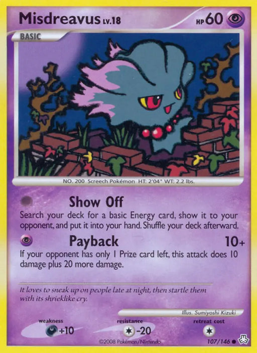 Misdreavus (107/146) [Diamond & Pearl: Legends Awakened] - Pokemon Single