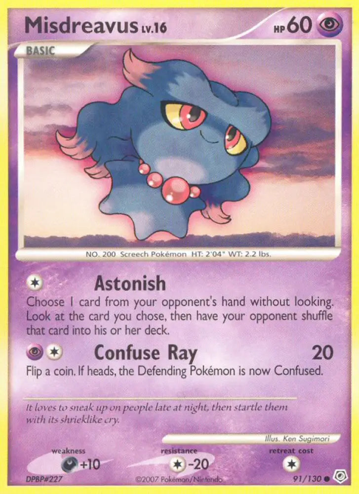 Misdreavus (91/130) [Diamond & Pearl: Base Set] - Pokemon Single