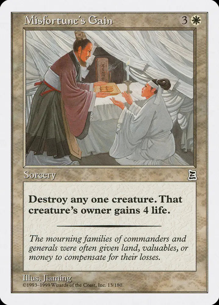 Misfortune’s Gain [Portal Three Kingdoms] - MTG Single