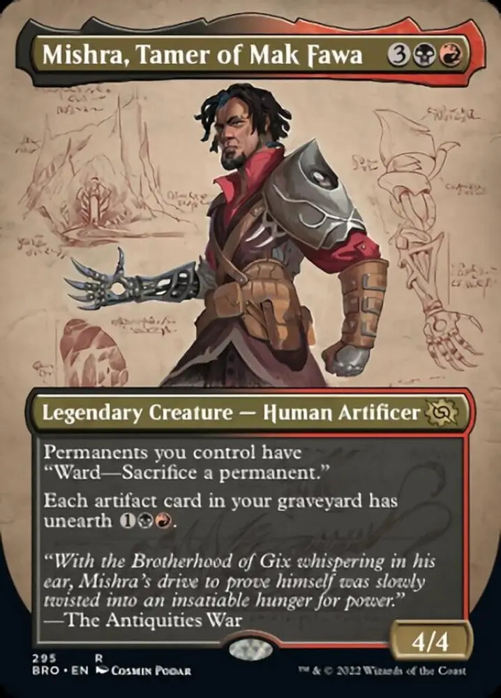 Mishra Tamer of Mak Fawa (Borderless Alternate Art) [The Brothers’ War] - MTG Single