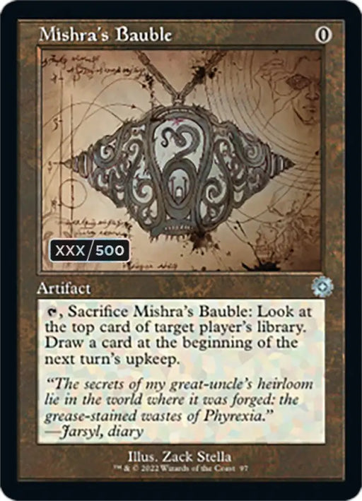 Mishra’s Bauble (Retro Schematic) (Serialized) [The Brothers’ War Retro Artifacts] - MTG Single