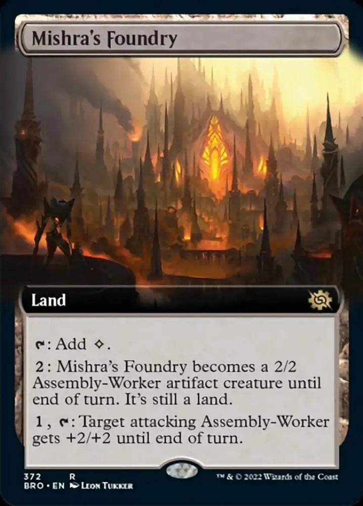 Mishra’s Foundry (Extended Art) [The Brothers’ War] - MTG Single
