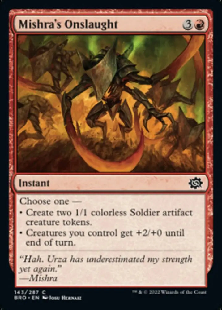 Mishra’s Onslaught [The Brothers’ War] - MTG Single