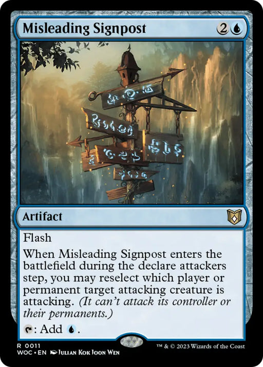 Misleading Signpost [Wilds of Eldraine Commander] - MTG Single
