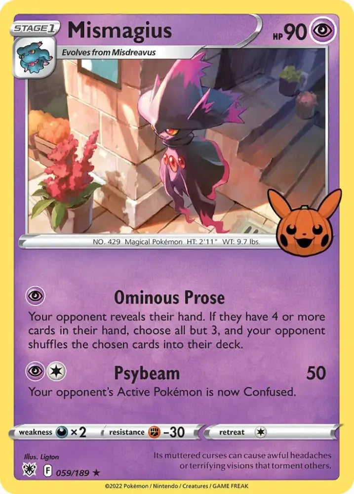 Mismagius (059/189) [Trick or Trade] - Pokemon Single