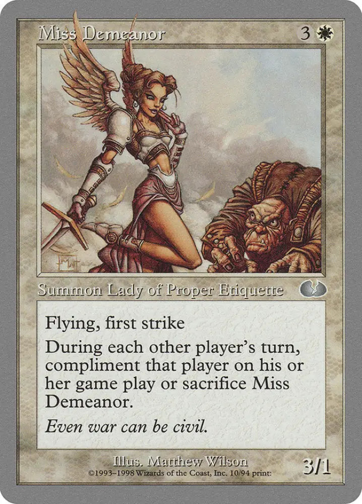 Miss Demeanor [Unglued] - MTG Single