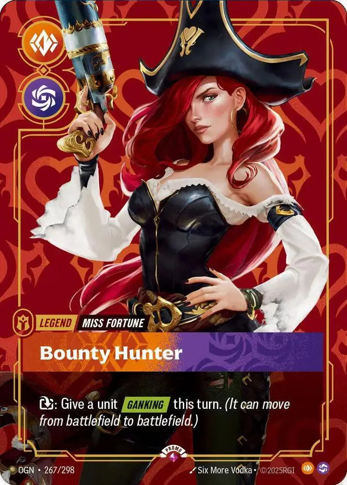 Miss Fortune - Bounty Hunter (Metal) (267/298) [Riftbound Organized Play Promotional Cards]