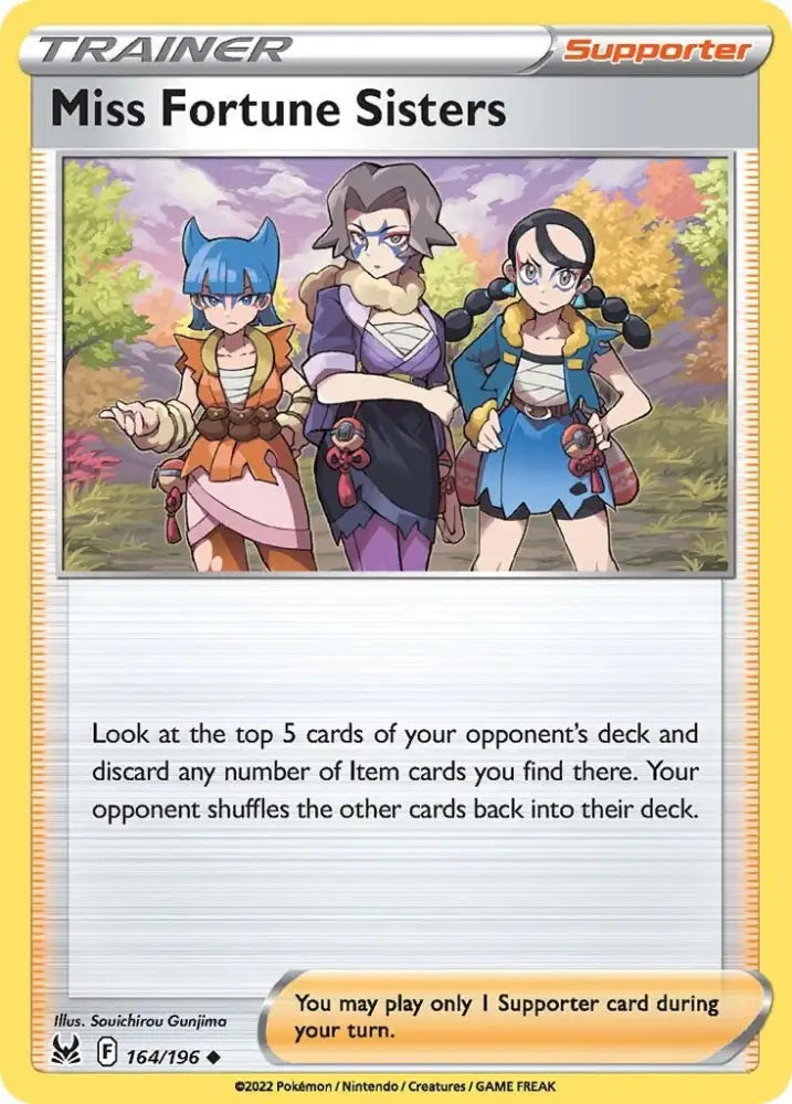 Miss Fortune Sisters (164/196) [Sword & Shield: Lost Origin] - Pokemon Single