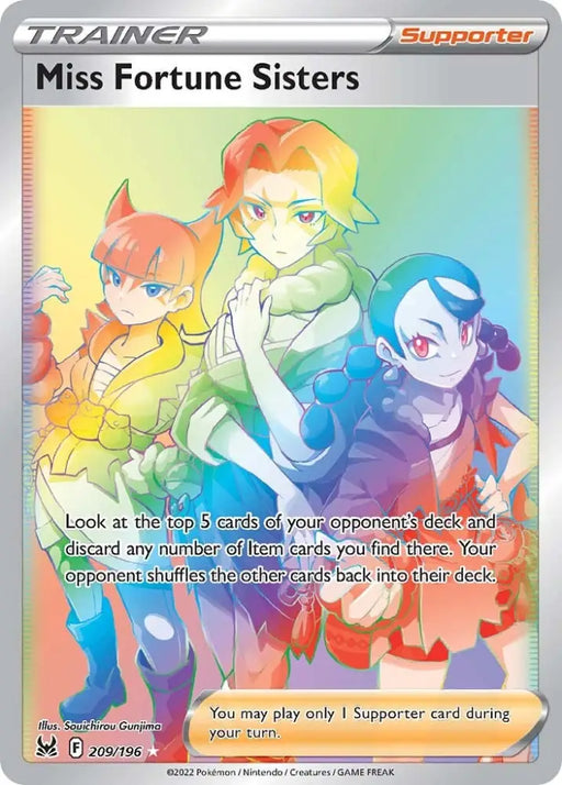 Miss Fortune Sisters (209/196) [Sword & Shield: Lost Origin] - Pokemon Single