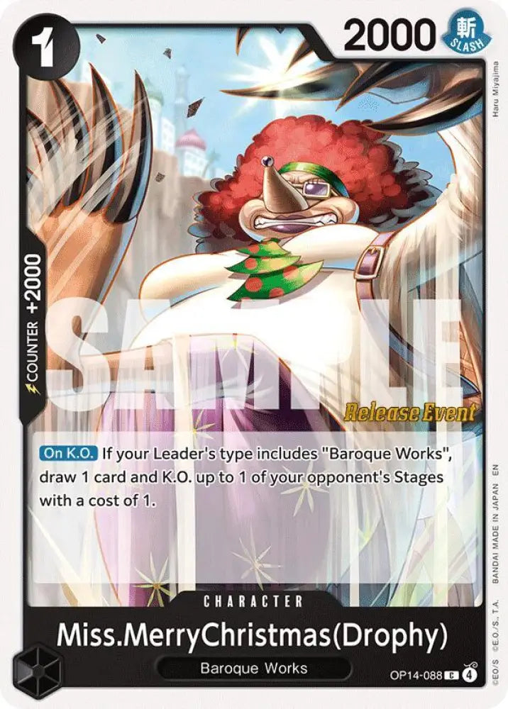Miss.MerryChristmas(Drophy) (OP14-088) [The Azure Sea's Seven Release Event Cards]