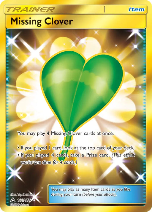 Missing Clover (168/156) [Sun & Moon: Ultra Prism] - Pokemon Single