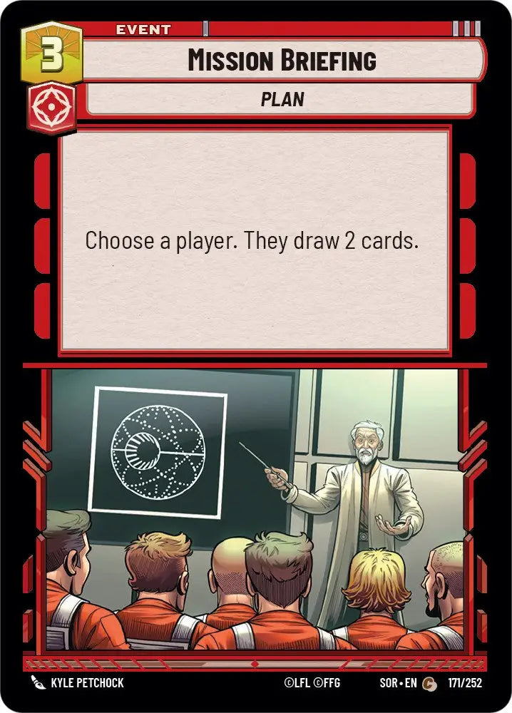 Mission Briefing (171/252) [Spark of Rebellion] - Star Wars: Unlimited Single