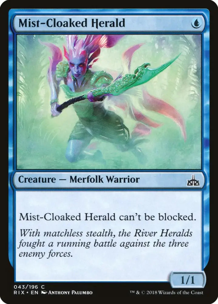 Mist-Cloaked Herald [Rivals of Ixalan] - MTG Single