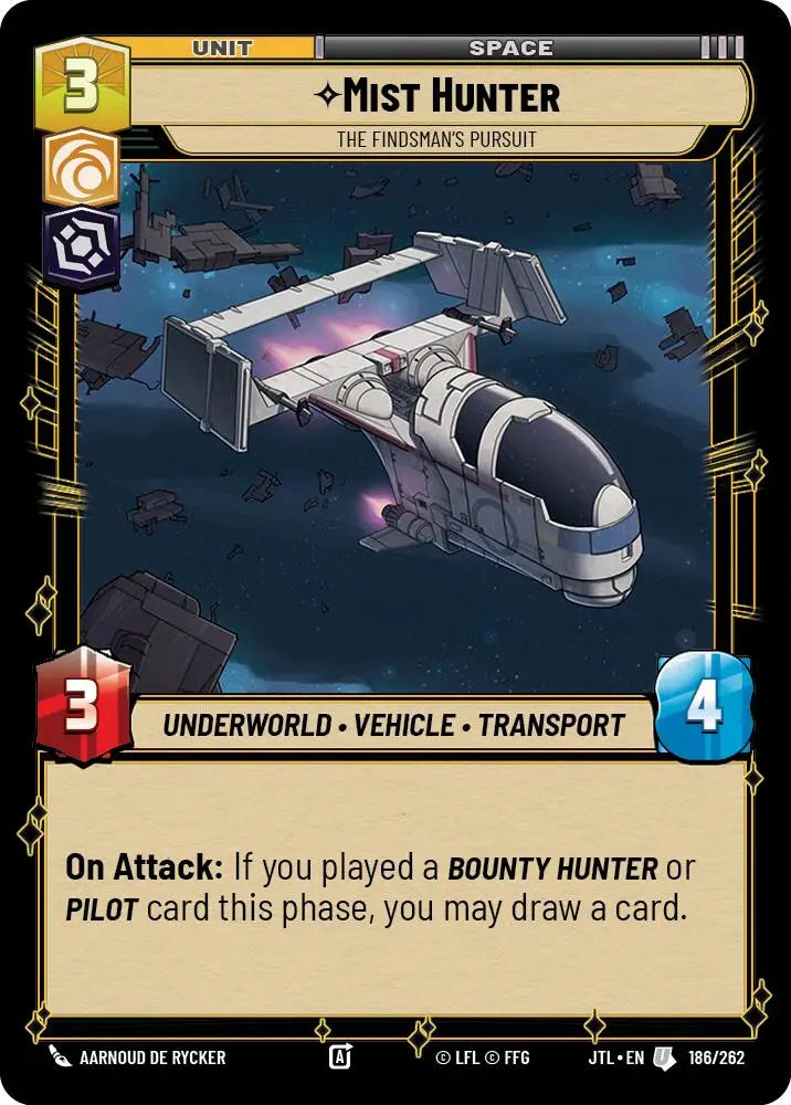 Mist Hunter - The Findsman’s Pursuit (186/257) [Jump to Lightspeed] - Star Wars: Unlimited Single