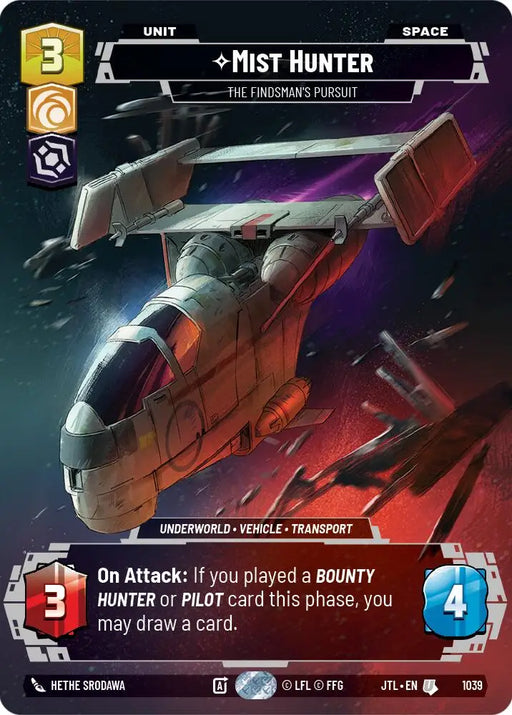 Mist Hunter - The Findsman’s Pursuit (Prestige) (1039) [Jump to Lightspeed] - Star Wars: Unlimited Single