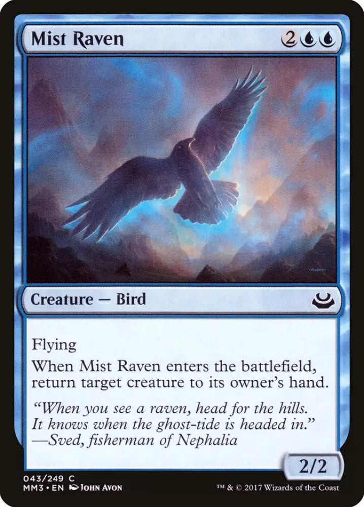 Mist Raven [Modern Masters 2017] - MTG Single