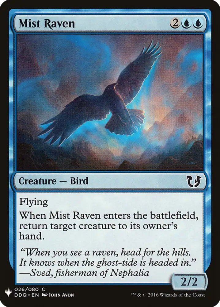 Mist Raven [Mystery Booster] - MTG Single