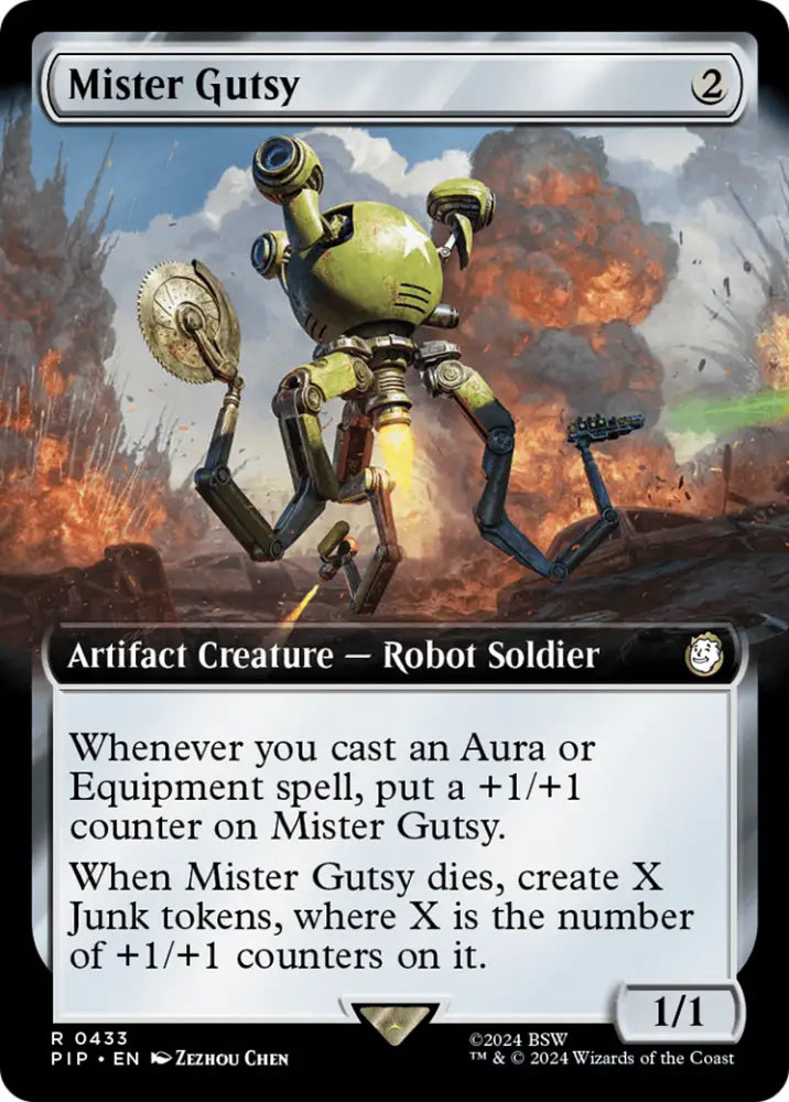 Mister Gutsy (Extended Art) [Fallout] - MTG Single