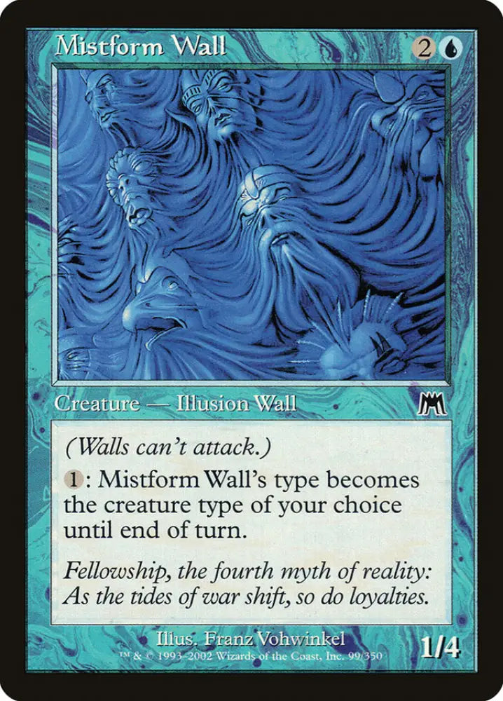 Mistform Wall [Onslaught] - MTG Single