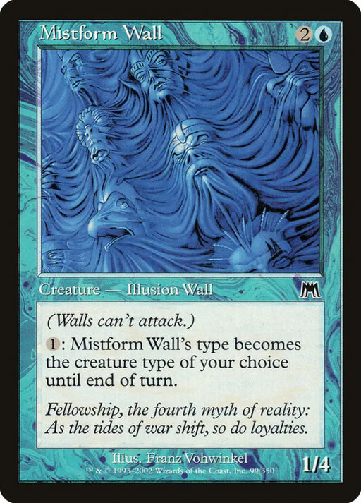 Mistform Wall [Onslaught] - MTG Single