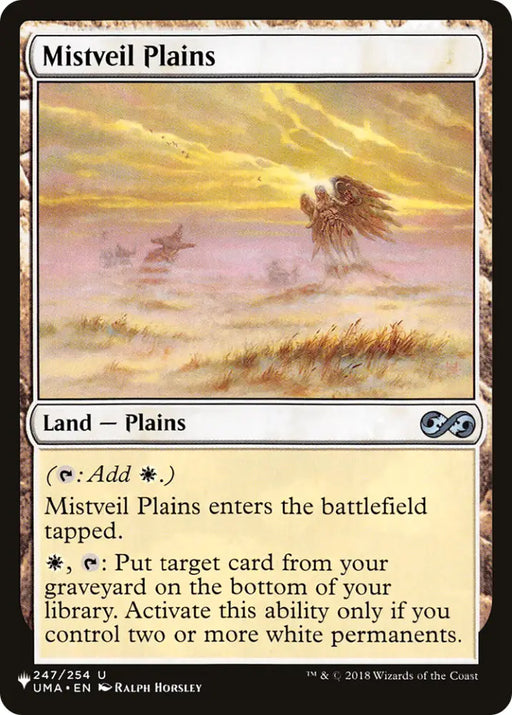 Mistveil Plains [The List] - MTG Single