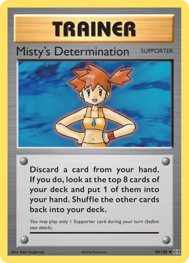 Misty’s Determination (80/108) [XY: Evolutions] - Pokemon Single