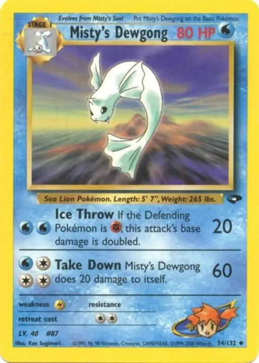 Misty’s Dewgong (54/132) [Gym Challenge Unlimited] - Pokemon Single