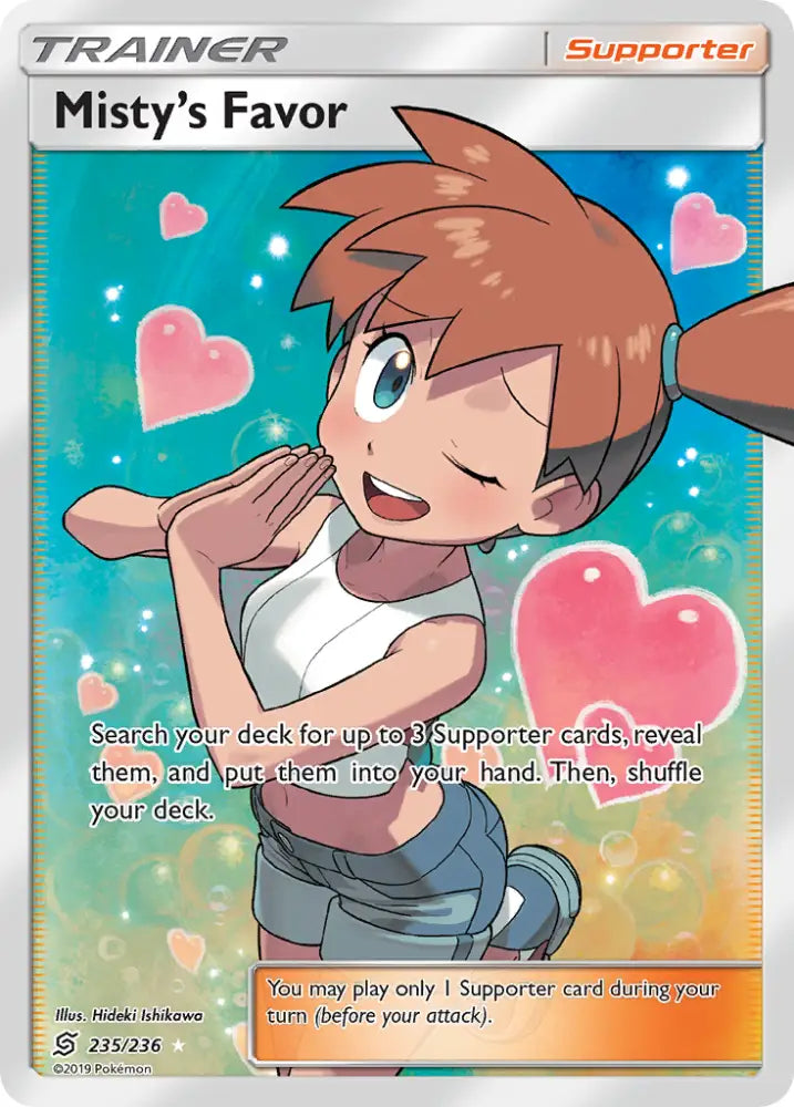 Misty’s Favor (235/236) [Sun & Moon: Unified Minds] - Pokemon Single