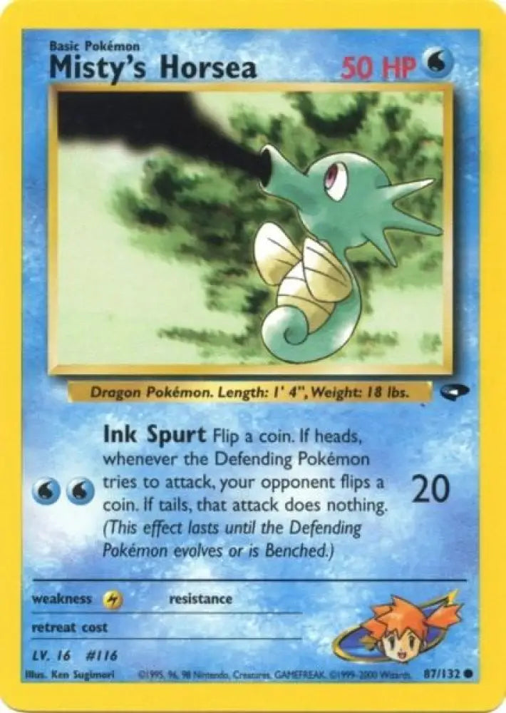 Misty’s Horsea (87/132) [Gym Challenge Unlimited] - Pokemon Single