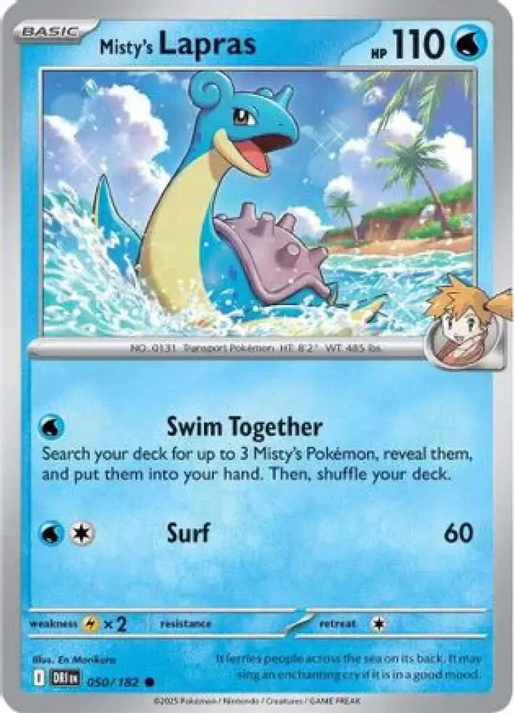 Misty’s Lapras - 050/182 [SV10: Destined Rivals] - Pokemon Single