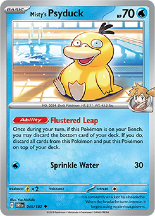 Misty’s Psyduck - 045/182 [SV10: Destined Rivals] - Pokemon Single