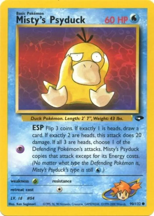 Misty’s Psyduck (90/132) [Gym Challenge Unlimited] - Pokemon Single