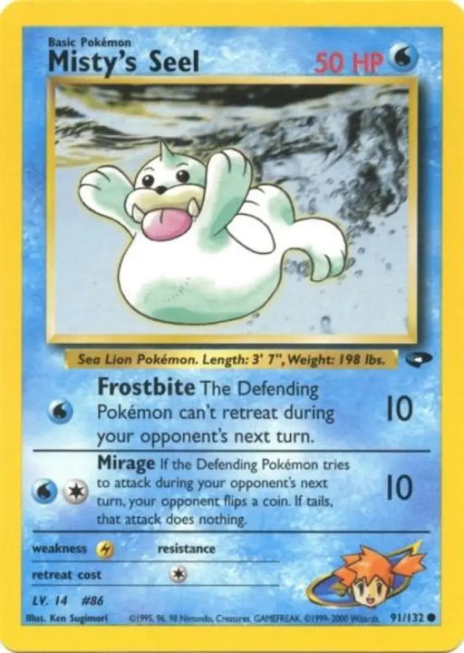 Misty’s Seel (91/132) [Gym Challenge Unlimited] - Pokemon Single