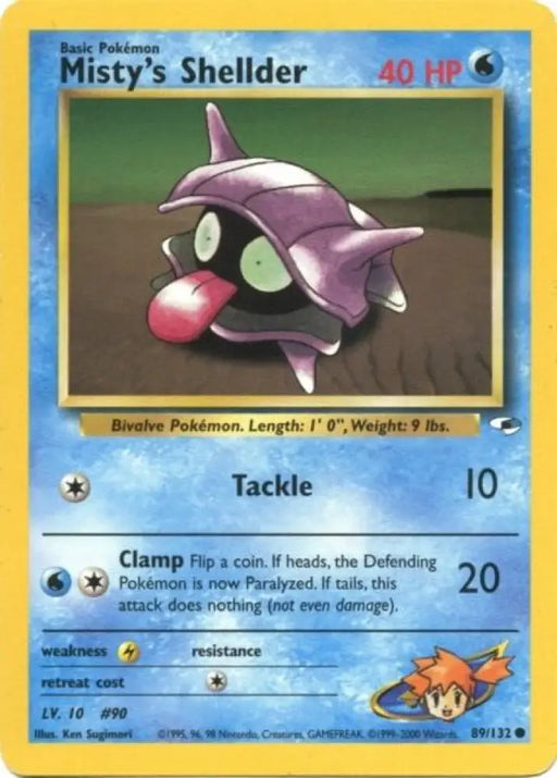 Misty’s Shellder (89/132) [Gym Heroes Unlimited] - Pokemon Single